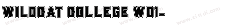 Wildcat College W01字体转换